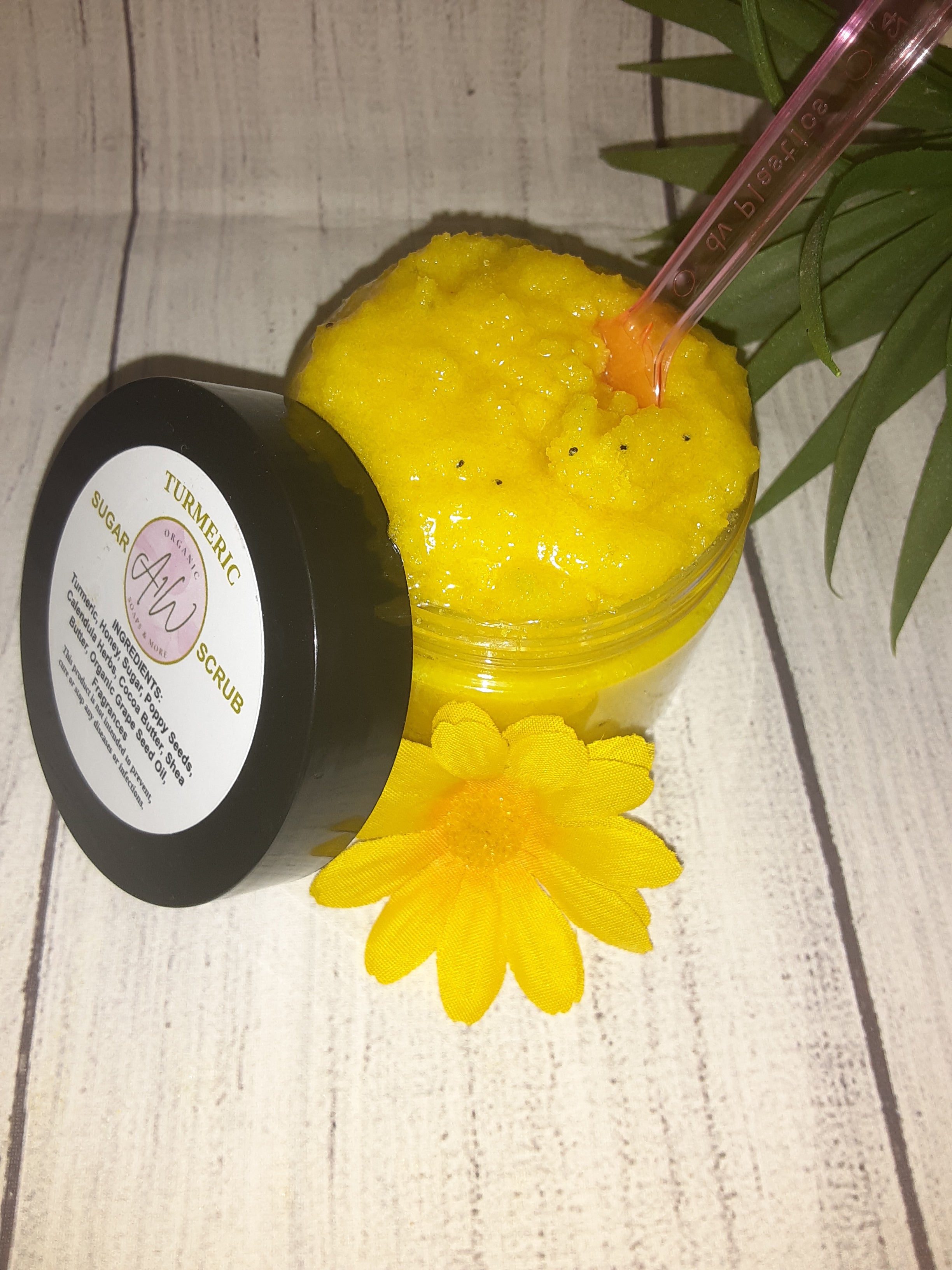 Turmeric and Honey Sugar Scrub
